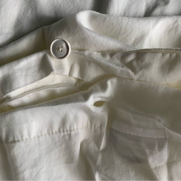 $220 PARACHUTE 100% Cotton KING/CAL Duvet Cover + 2 Pillow Cases Cream - Picture 14 of 16